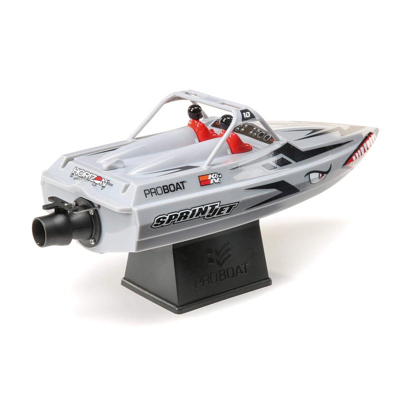 Pro Boat قارب برو بوت سبرينتجت 9" قارب نفاث عميق ذاتي الاستقامة جاهز للتشغيل فضي PRB08045T1 - Image 2